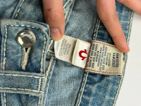 True Religion Wide Shorts Chief Keef Type Jeans Gute Zustand Y2K Streetwear