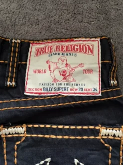 True Religion Y2K Jeans 😍 schwarze Big Stitch Hose in 29