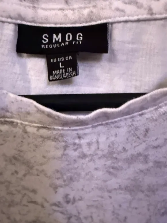 T-Shirt Weiß/Grau Gr. L