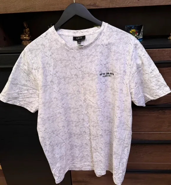 T-Shirt Weiß/Grau Gr. L