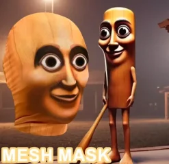 Tung Tung Tung Sahur Maske Gesicht Trend Brainrot