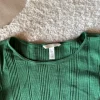 Umstandsmode T-Shirt Grün gerippt
