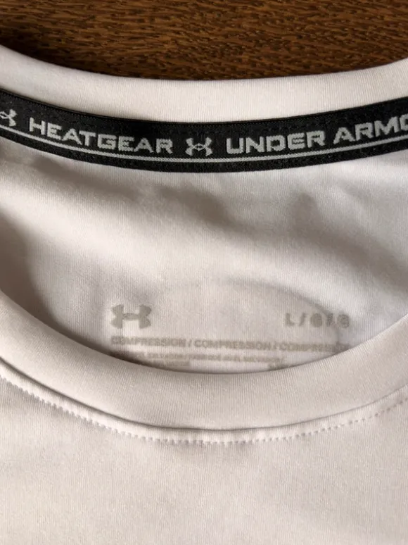 Under Armour Herren Gym Compressionshirt L Weiß