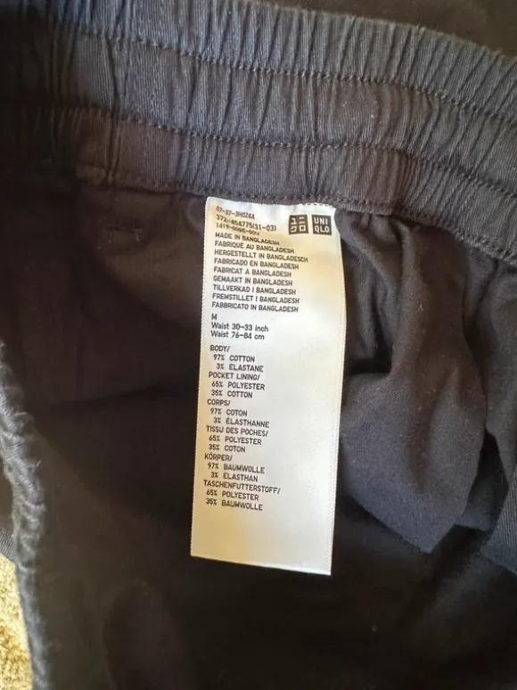 Uniqlo - dark blue chino pants