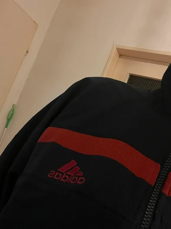 Unisex Adidas Trainingsanzug Vintage dunkelblau rot