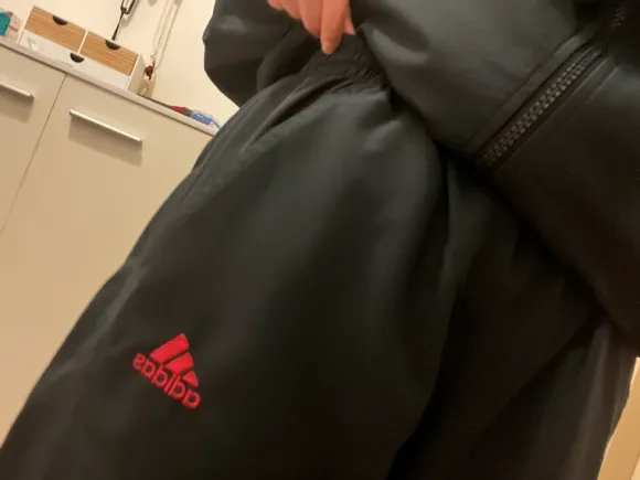 Unisex Adidas Trainingsanzug Vintage dunkelblau rot