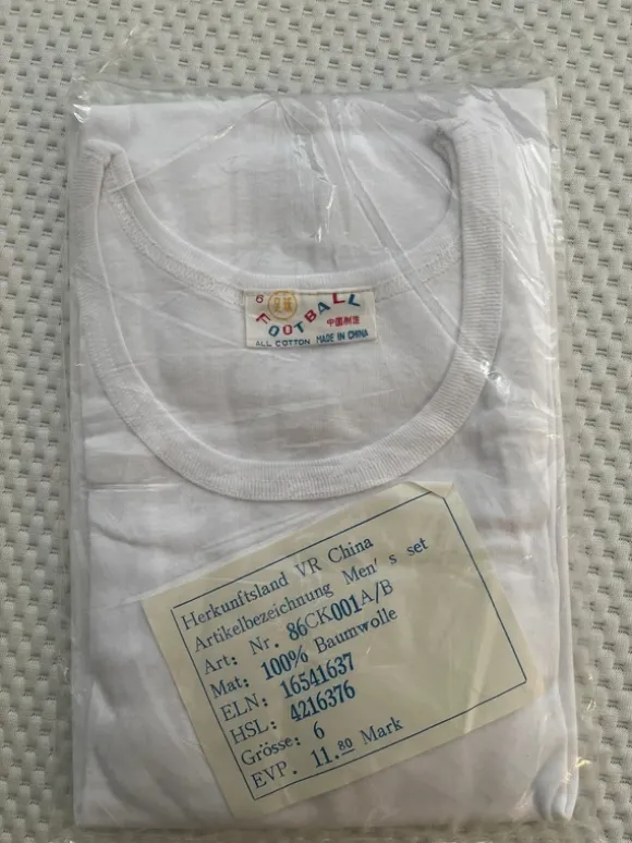 Unterhemd mit Slip, Set, DDR, weiß