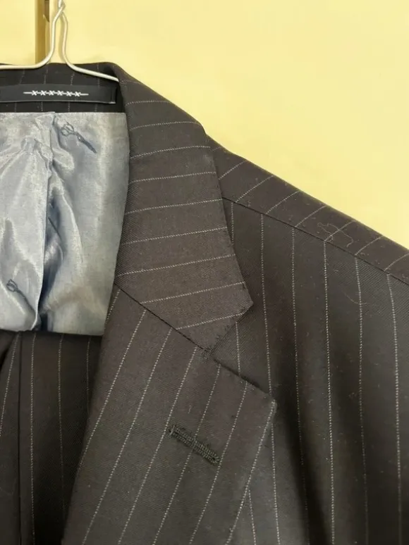van Gils - 52 - High quality striped suit in blue