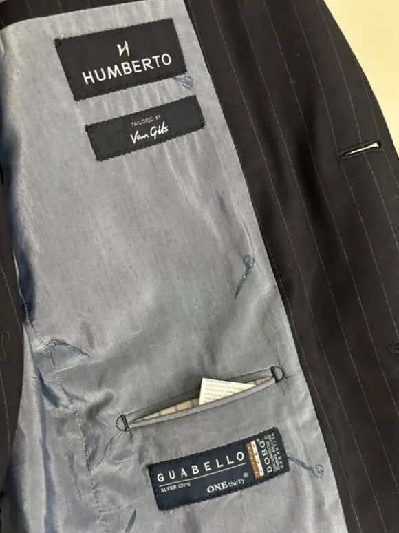 van Gils - 52 - High quality striped suit in blue