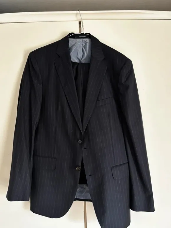 van Gils - 52 - High quality striped suit in blue