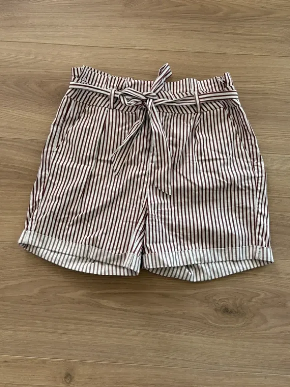 Vera Mode Damen Shorts weiß rostbraun Größe L