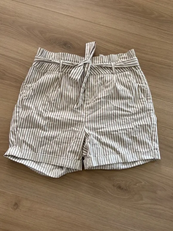 Vera Mode Damen Shorts weiß beige Größe L
