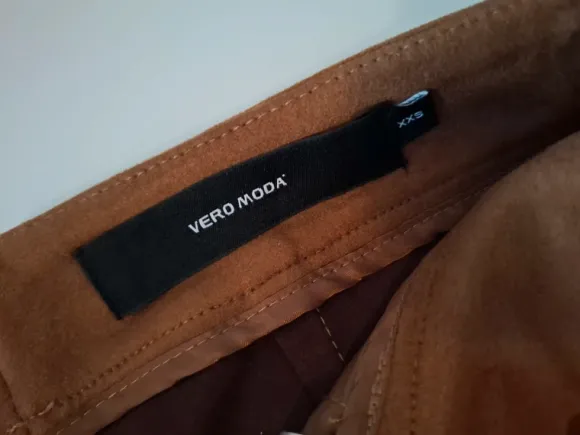 Vero Moda Minirock, Rock wie Wildleder braun