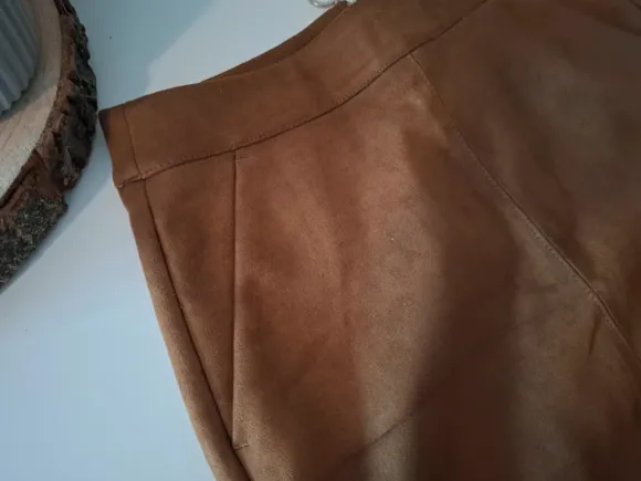 Vero Moda Minirock, Rock wie Wildleder braun