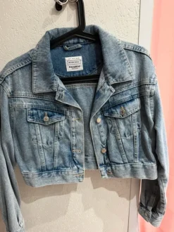 Veste en jean bleue