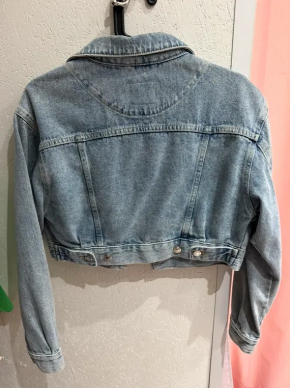 Veste en jean bleue