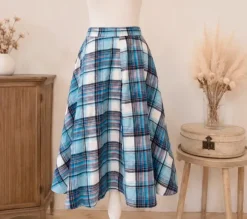 Vintage | Tellerrock | Gr. 36 | kariert