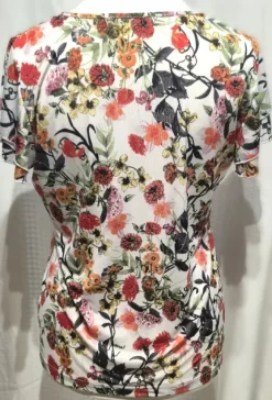 Vintage Blumen Top / Shirt – romantischer Retro Look – Gr. 42