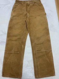 Vintage Carhartt Double Knee B01 BRN Pants Faded