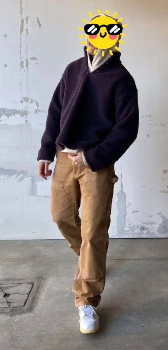 Vintage Carhartt Double Knee B01 BRN Pants Faded