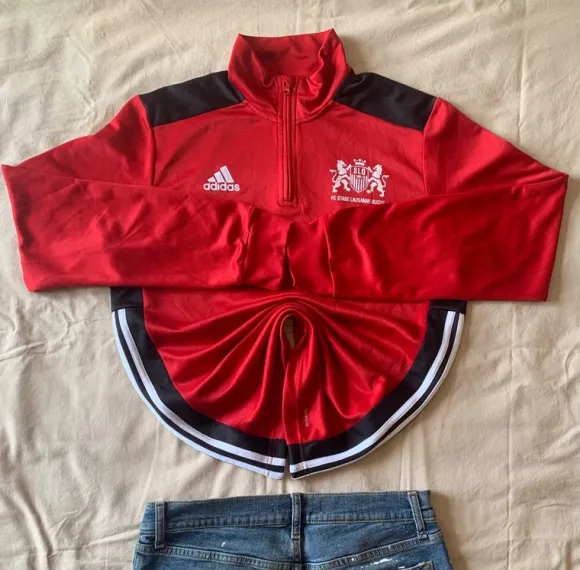 Vintage Dressing Adidas Track Parachute Climalite Y2K
