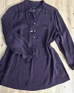 Vintage Escada Sport Bluse Tunika 100% Seide lila