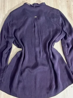 Vintage Escada Sport Bluse Tunika 100% Seide lila