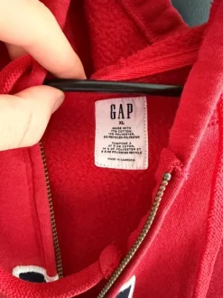 Vintage GAP Zip Hoodie rot oversized Xl