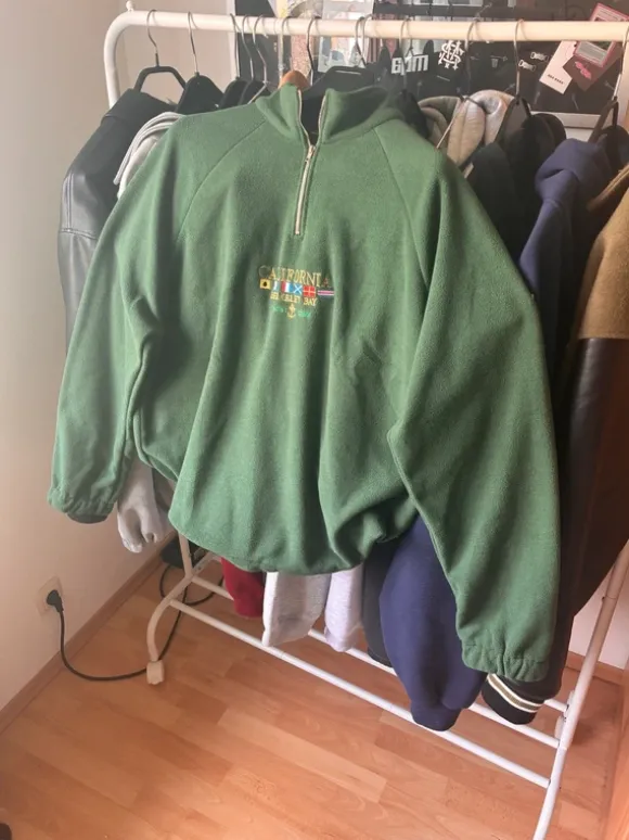 Vintage Half Zip Hoodie Gr XL oversized boxy fit y2k