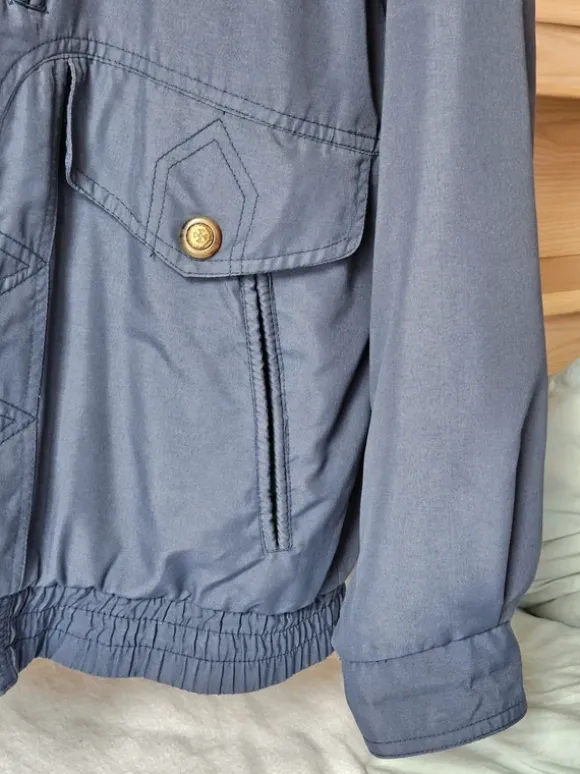 Vintage Herrenjacke Blau/Grün – Gr. 50