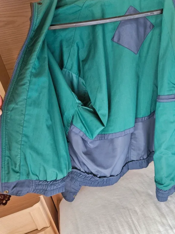 Vintage Herrenjacke Blau/Grün – Gr. 50