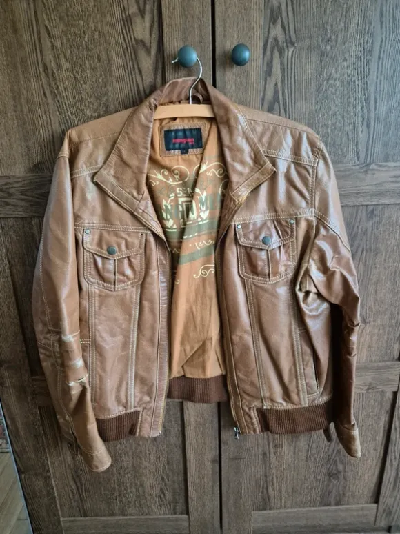 Vintage Lederjacke