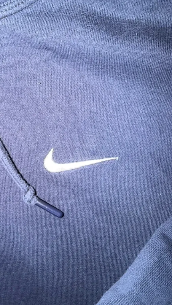 Vintage Nike Hoodie Navy | Dunkelblau weißer Swoosh | Unisex | Gr. M