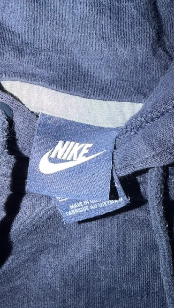 Vintage Nike Hoodie Navy | Dunkelblau weißer Swoosh | Unisex | Gr. M