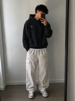 Vintage Nike Trackpants | Cargo Open Leg | S | Beige | Y2K 2000er