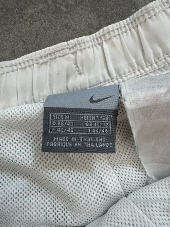 Vintage Nike Trackpants Weiß Baggy Y2K