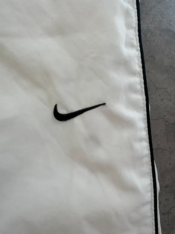 Vintage Nike Trackpants Weiß Baggy Y2K