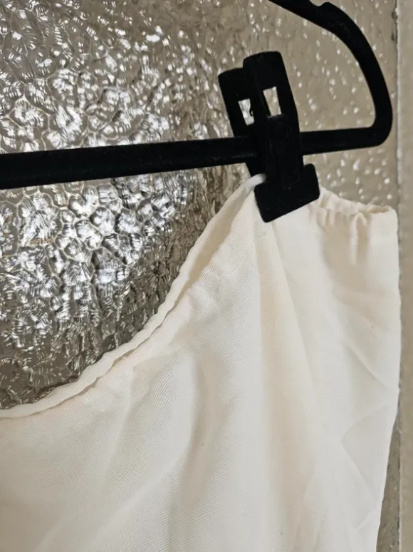 Vintage Petticoat / Unterrock – Cremeweiß – Stufen-Design