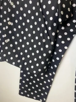 Vintage Polkadot black and white Set pants and shirt