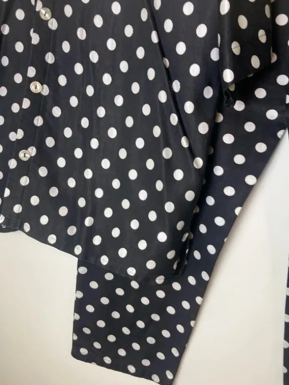 Vintage Polkadot black and white Set pants and shirt