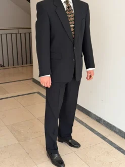 Vintage Power Suit 80s Black