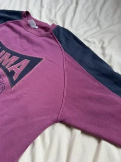 Vintage Puma Sweater/Pullover M dunkelrot/dunkelblau