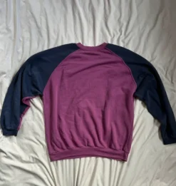 Vintage Puma Sweater/Pullover M dunkelrot/dunkelblau
