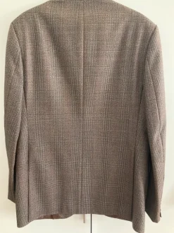 Vintage Sakko Braun Kariert Herren Schurwolle Tweed Stil