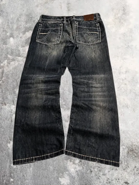 Vintage washed baggy jeans Armani jnco Diesel g-Star True Religion Dolce&Gabana437
