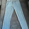 Vintage Y2K Wide Leg Jeans im Distressed-Look