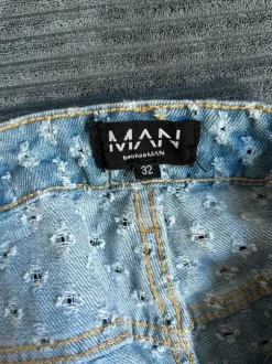 Vintage Y2K Wide Leg Jeans im Distressed-Look