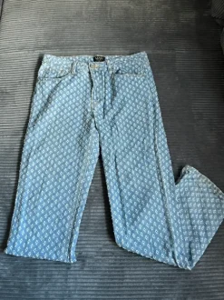 Vintage Y2K Wide Leg Jeans im Distressed-Look