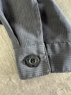 Vintage Yves Saint Laurent Harrington Jacke – Jet Black / Micro Rib Texture