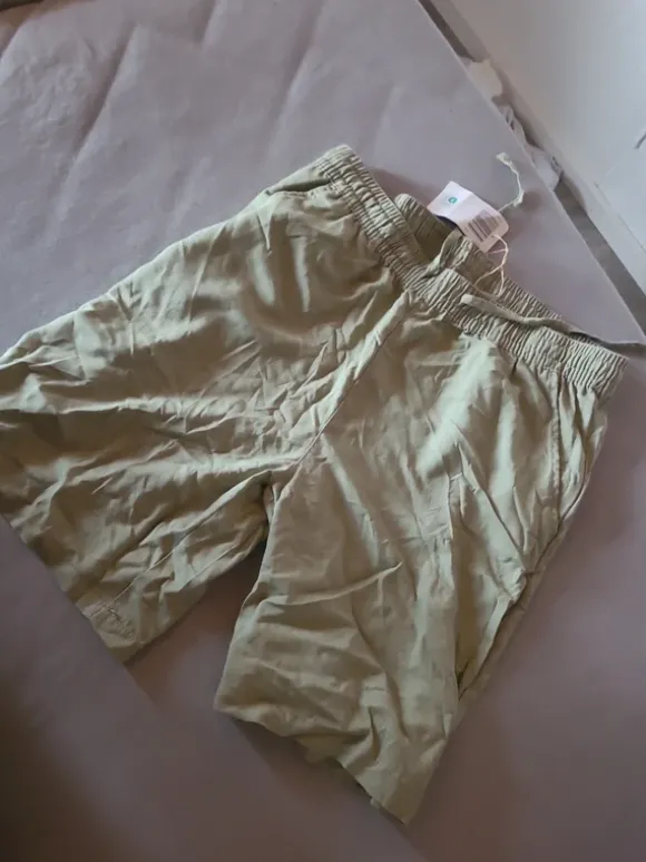 Viskose leinen short Größe 42